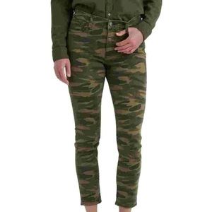 Lucky Brand Women's Ava Skinny Jeans Green Army Size 29